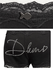 DKMV Poppy Safety Shorts - Đen