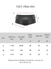 SISTERS Quần đùi da mini short Calliope