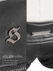 SISTERS Quần đùi da mini short Calliope