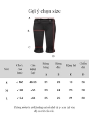 SISTERS Quần lửng lưng lật Griselda