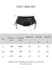 SISTERS Quần đùi mini short đan dây hông Aurelia