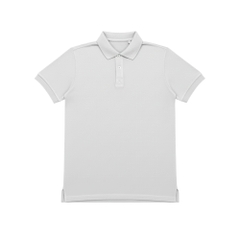 ÁO POLO HAMCHOI Nam Nữ Cotton Mát Mịn Form Suông Cổ Bẻ Truyền Thống Dễ Mặc Hàng Ngày Màu Xám Trắng