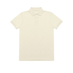 ÁO POLO HAMCHOI Nam Nữ Cotton Mát Mịn Form Suông Cổ Bẻ Truyền Thống Dễ Mặc Hàng Ngày Màu Kem