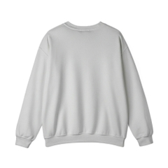 Áo Sweater Trơn HAMCHOI Vải nỉ  dày dặn cao cấp giữ ấm form rộng cơ bản Màu Xám Trắng