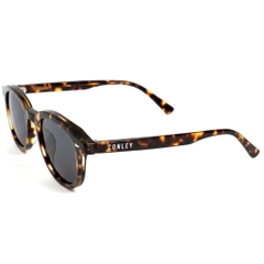 Kính Mát Thời Trang CONLEY Gọng Tròn Oval Acetate Màu Nâu Da Beo Tròng Đen | CO-0129-ND