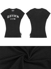 DSS Gothic Crew Top - Đen