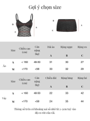 SISTERS Set áo váy hai dây phối ren Iris - Kem