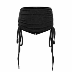 SISTERS Set áo váy dây rút chất liệu ánh kim Bonii