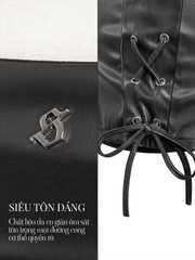 SISTERS Set áo hai dây quần mini short da Isism