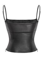 SISTERS Set áo hai dây quần mini short da Isism