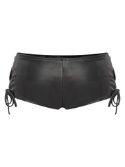 SISTERS Set áo hai dây quần mini short da Isism