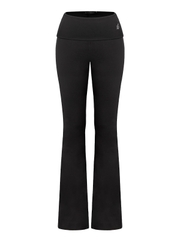 SISTERS Set áo khoác quần dài lưng lật ép đá Caspian - Đen