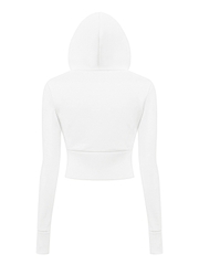 SISTERS Set áo khoác quần dài lưng lật ép đá Caspian - Trắng