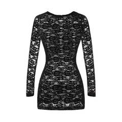 SISTERS Váy đầm body ren dài tay khoét ngực Babies