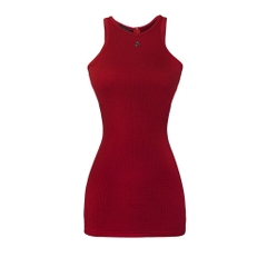 Sisters Váy đầm body thun đan len cổ yếm Selena