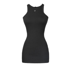 Sisters Váy đầm body thun đan len cổ yếm Selena