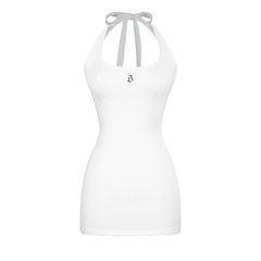 SISTERS Váy đầm body cổ yếm cột dây Binky