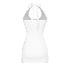 SISTERS Váy đầm body cổ yếm cột dây Binky