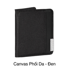 Ví nam dáng đứng vải canvas phối da HIDDLE H-V2
