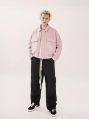 DSW Crop Bomber Jacket Classy - Dạ Hồng