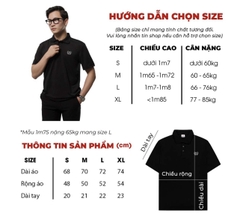 H04-T5 Áo polo nam LUX - Đen