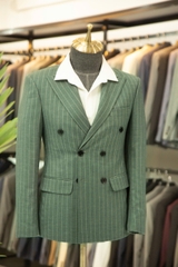 VEST XANH RÊU SỌC 6 CÚC