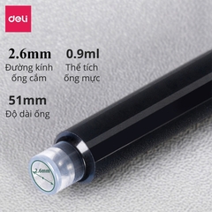 Ống mực bút máy Màu tím Deli CQ888
