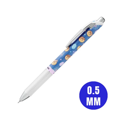 Bút ký Gel EnerGel Kawaii Pixel Art 0.5 mm Pentel BLN75KW41-C Mực Xanh - Made in Japan