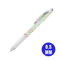 Bút ký Gel EnerGel Kawaii Pixel Art 0.5 mm Pentel BLN75KW44-C Mực Xanh - Made in Japan