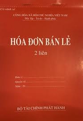 Hóa đơn bán lẻ 2 liên Khổ A5