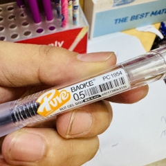 Bút GEL bấm ngòi ST 0.5mm Baoke PC1954 mầu Đỏ