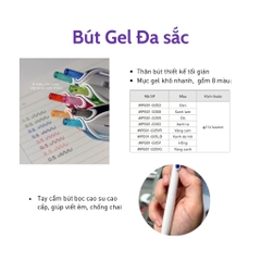 Bút Gel Earth Colors Series 0.5mm Nhanh Khô Viết Trơn Đều Nét Campus BP-G05EC-G