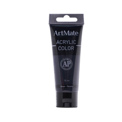 Màu Acrylic tuýp 75ml AM-AC0004 màu đen