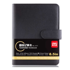 Sổ Bìa Da Deli PU 3151 100Tr