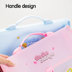 Cặp học sinh Deli E38134 - Nhựa nhập khẩu Hàn quốc