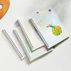 Sổ tay Deli gáy lò xo kẻ ngang A5 120 trang 70gsm LA560