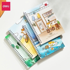 Sổ vở lò xo kẻ ngang A5 Deli - 120 trang giấy 70gsm LB560