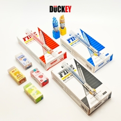 Bút Nước Mở Nắp Thân Trong DK-GP-118 Màu Đỏ, Ngòi 0.5mm Duckey