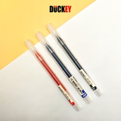 Bút Nước Mở Nắp Thân Trong DK-GP-118 Màu Đỏ, Ngòi 0.5mm Duckey
