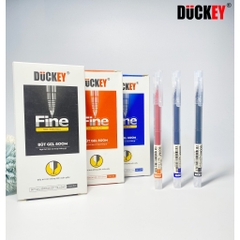 Bút Nước Mở Nắp Thân Trong DK-GP-118 Màu Đỏ, Ngòi 0.5mm Duckey