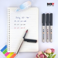 Bút nước Signature Duckey, DK-GP-123, mực Đỏ 0.5mm