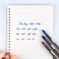 Bút nước Duckey, Roller pen 0.7mm, DK-GP-125, mực Đỏ