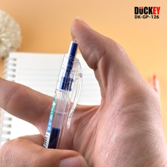 Bút gel béo bấm ST Duckey, DK-GP-126 mầu đen 0.5mm