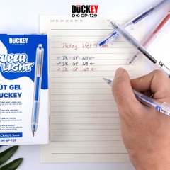 Bút gel bấm Duckey, DK-GP-129 đen 0.5mm