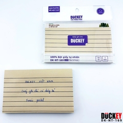 Giấy nhớ pastel dòng kẻ 5m Duckey DK-NT-169, 76x127mm