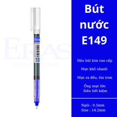 Bút gel 0.5mm mực Tím Eras E149