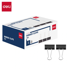 Kẹp Giấy Deli EZ62 42mm Hộp Màu Đen