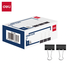 Kẹp Giấy Deli EZ63 32mm Hộp Màu Đen