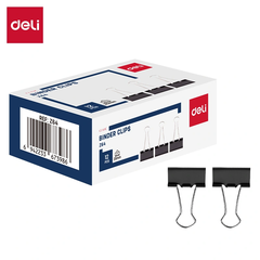 Kẹp Giấy Deli EZ64 25mm Hộp Màu Đen