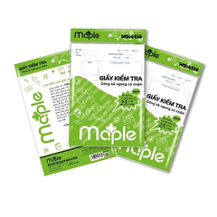 Giấy kiểm tra kẻ ngang B5 có chấm định lượng 70g/m2, 25 tờ đôi Maple 4136